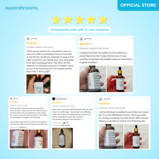 5 Bottles Tincture Set