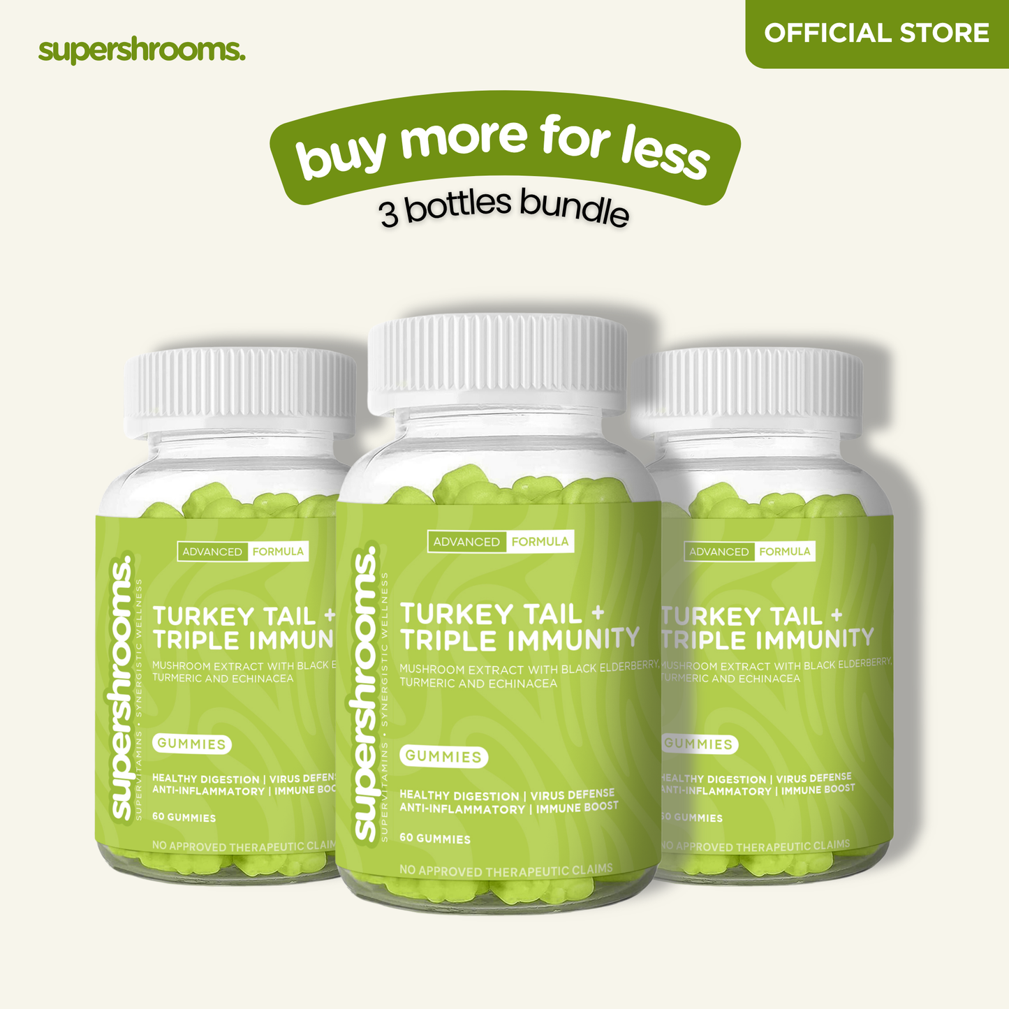 Buy 1 Take 1 Turkey Tail + Triple Immunity (May 20 2026 Expiry)