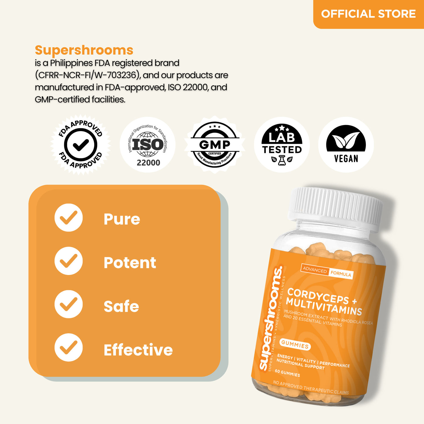 Cordyceps + Multivitamins (Limited Batch - 50% OFF)