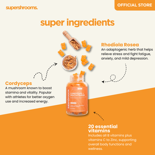 Cordyceps + Multivitamins (Limited Batch - 50% OFF)