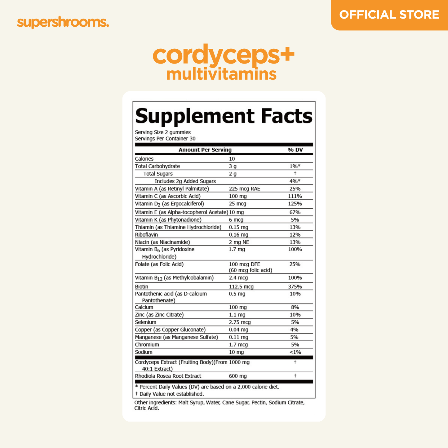 Cordyceps + Multivitamins (Limited Batch - 50% OFF)