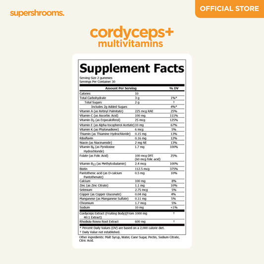 Cordyceps + Multivitamins (Limited Batch - 50% OFF)