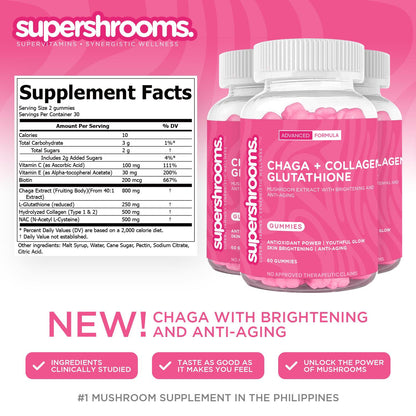 Chaga + Collagen + Glutathione