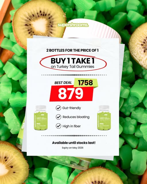 Buy 1 Take 1 Turkey Tail + Triple Immunity (May 20 2026 Expiry)